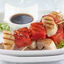 Grilled Scallop and Watermelon Kebabs